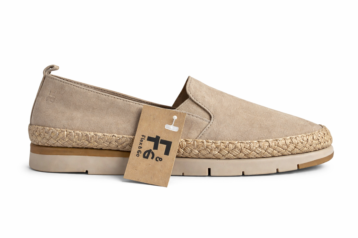 Loafer espadrille instapper Flex Fusion gold platino