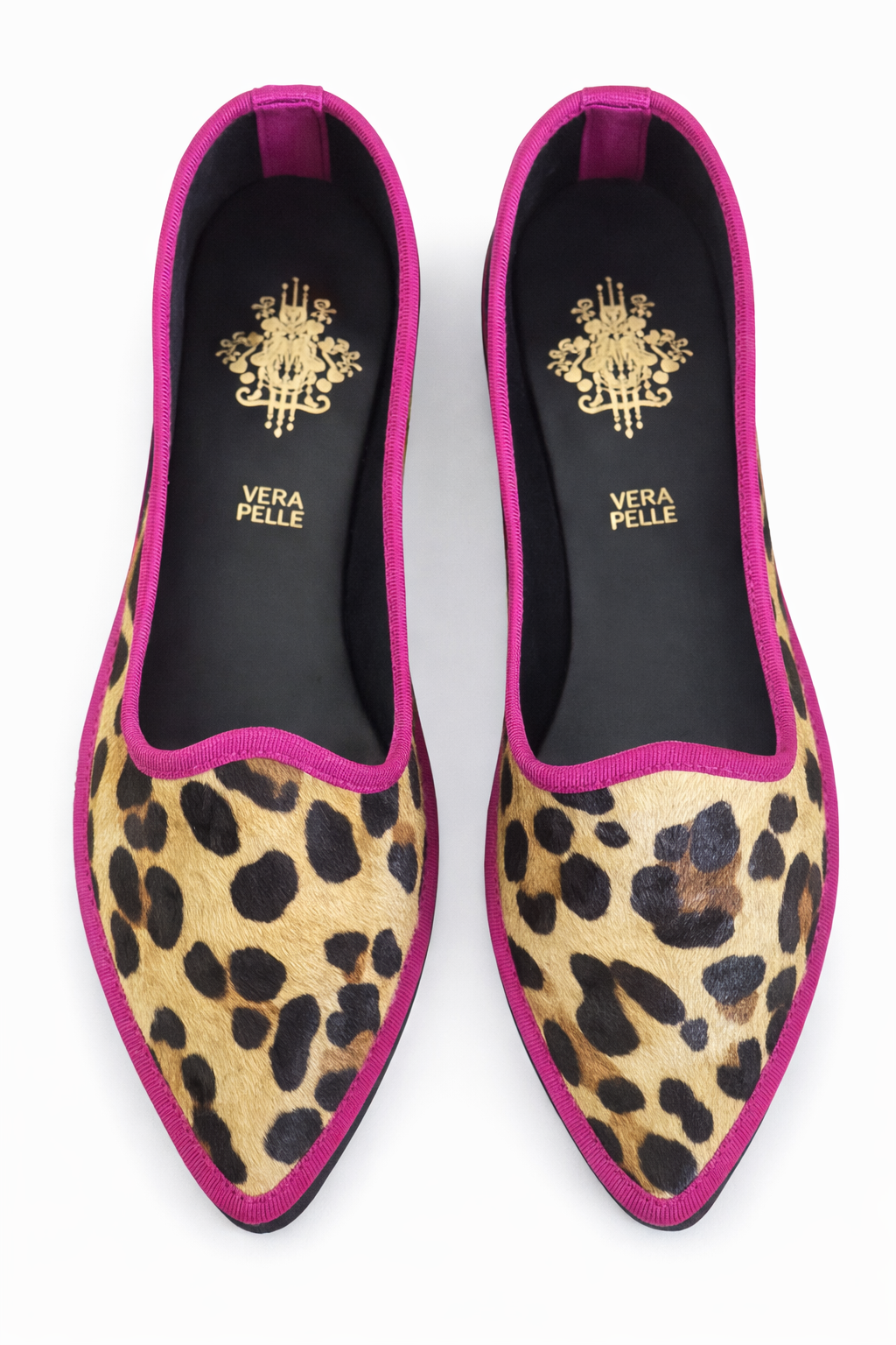 ANOUK - Friulane Leopardo fuxia ballerina slippers