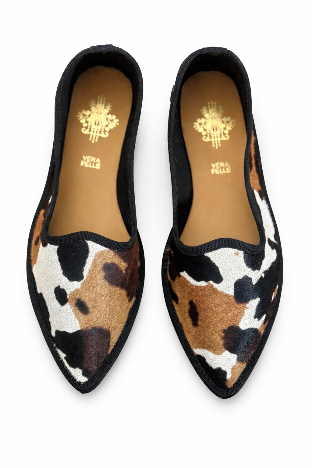 ANOUK - Friulane Mucca tri colore ballerina slippers